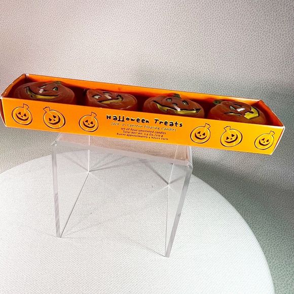The White Barn Candle Co Halloween Treats Jack-o-Lantern Floating Candles Set - Picture 4 of 10